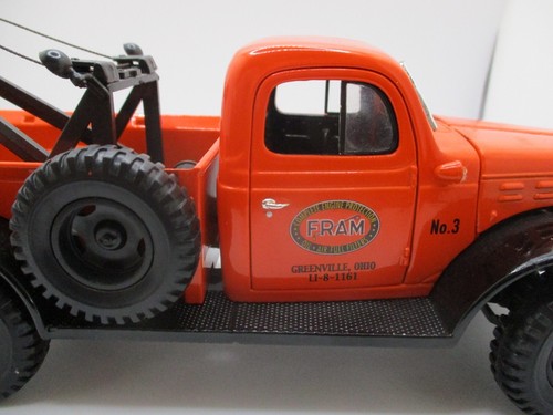 Camion rimorchio Fram Dodge Power Wagon n. 1 pressofuso da collezione RARO Greenville Ohio - Foto 13 di 22