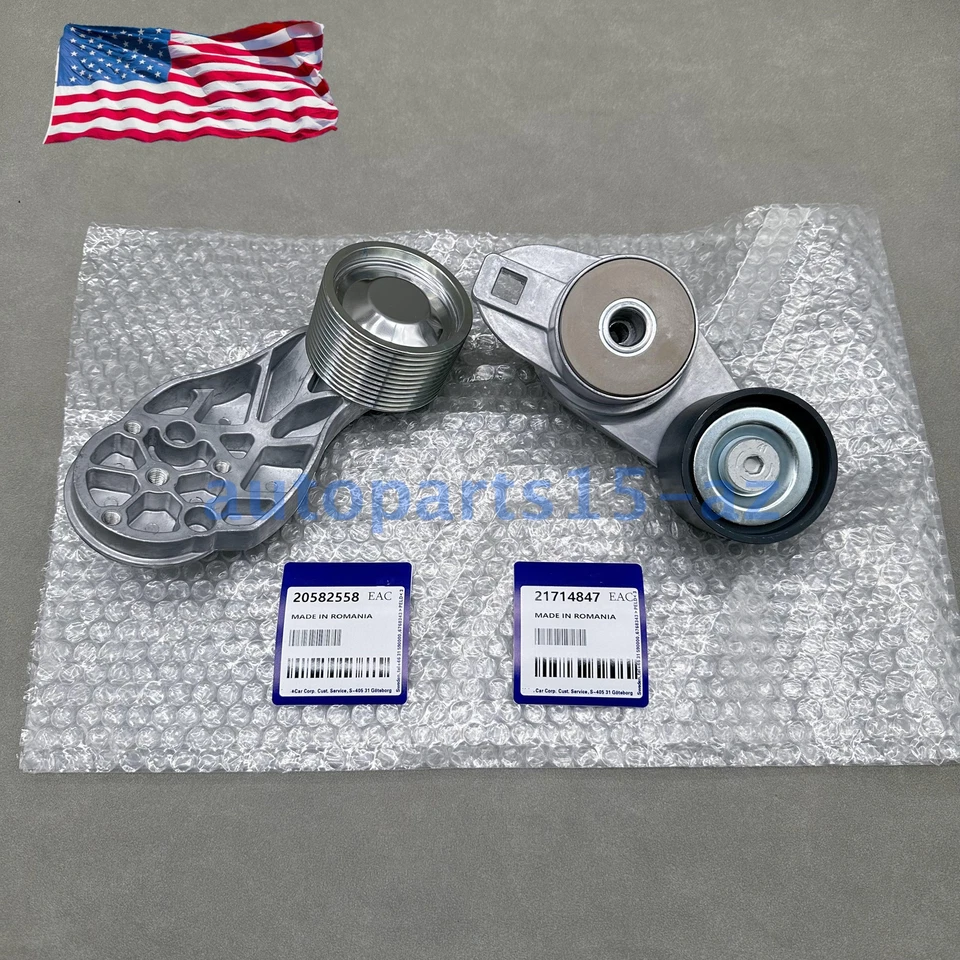 New Belt Tensioner & Idler Pulley Set for Volvo VNL D13 10.8L 11.9L 12.8L 14.9L Foto 4 de 4