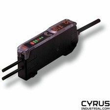 Omron E3X-NA41 Amplifier with potentiometer, IP50, PNP output, 2m cable