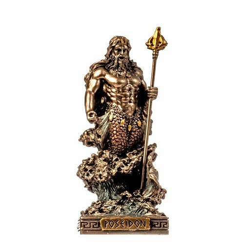 Miniature Set 12 Olympian Gods of Mount Olympus Pantheon Cold Cast Bronze Statue - Picture 12 of 12