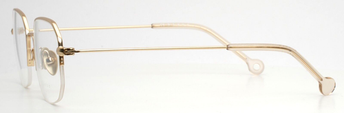 BLANC Aurele 240 Gold Matte Womens Geometric Half Rim Eyeglasses 45-19-140 B:38 - Picture 13 of 15