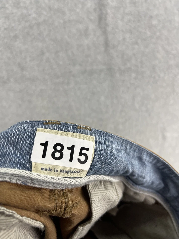 Pantalones Cortos Chinos Para Hombre Method Marrón Tostado Talla 30 Mezcla de Algodón Bolsillo Cortado Sólido Foto 4 de 4