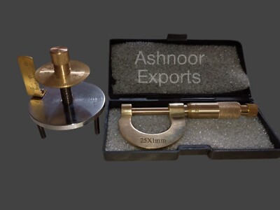 A combo set of Spherometer & Micrometer (Made in India)