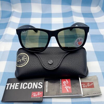 Men's Sunglasses Ray-Ban RB4165 JUSTIN 54mm Black Frame Grey Gradient Lens 145mm