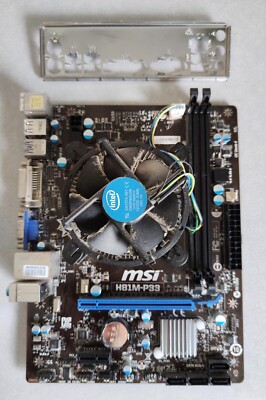 Carte Mère ASUS H81M-PLUS - Socket LGA 1150 - MicroATX - DDR3 - Occasion En état Fonctionnel