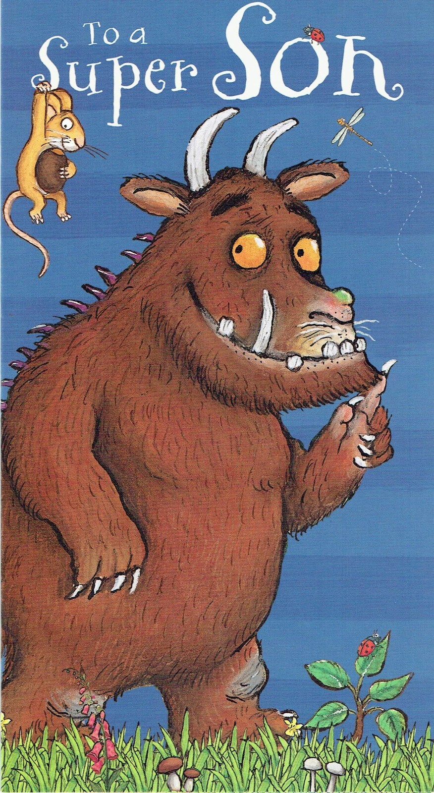 Super SON BIRTHDAY CARD official THE GRUFFALO Great Graphics inside and out