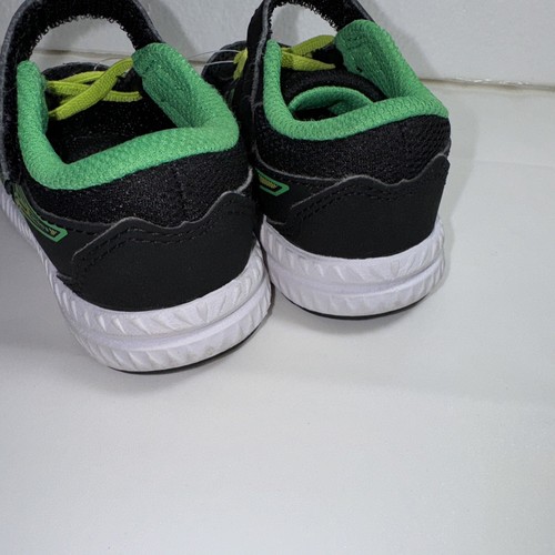 ASICS Kid's CONTEND 8 GS Running Shoes Black/Lime Zest Size K4 - Picture 6 of 8