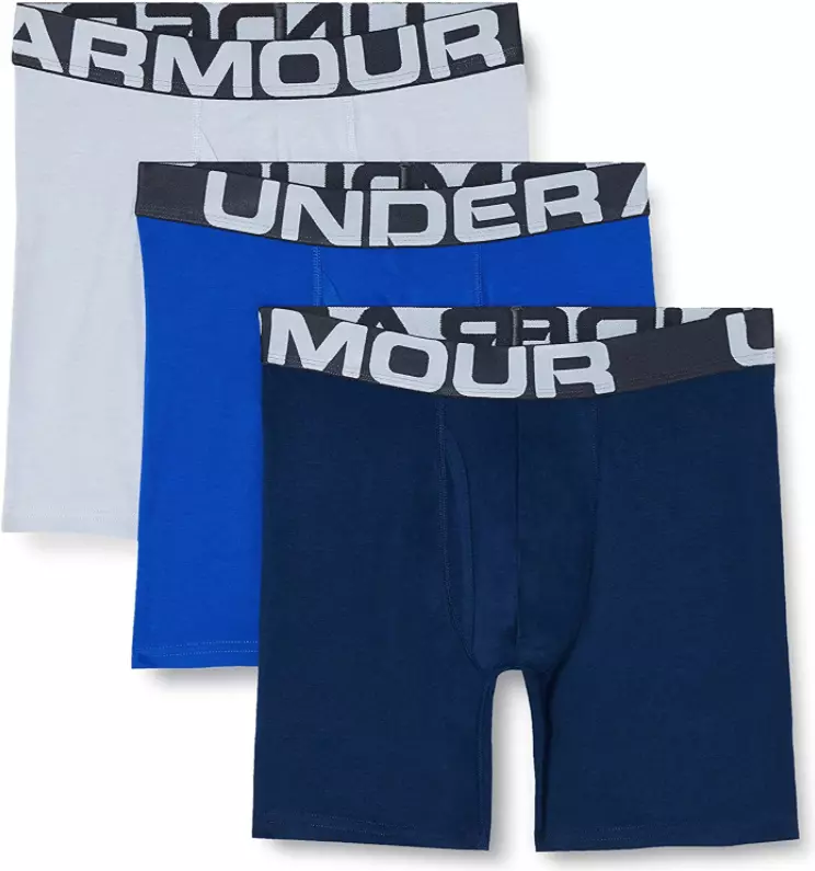 Under Armour Q17405 Assorted 3-Pack 6 Boxer Briefs Underwear Men's Size M