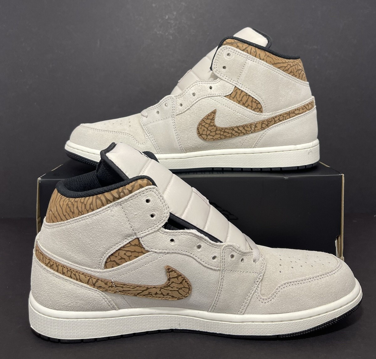 Nike Air Jordan 1 Mid SE Elephant Light Orewood DZ4129-102 Nike Air Jordan 1 Mid SE Elephant Light Orewood DZ4129-102