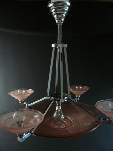 PETITOT antike Deckenlampe Art Deco Frankreich um 1930 _ Art-Nr. DL085 - Bild 9 von 10