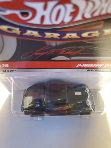 Ford Larry's Garage #11/20 3 ventanas '34 carrocería de metal negro pilotos reales6 Hot Wheels - Imagen 4 de 13