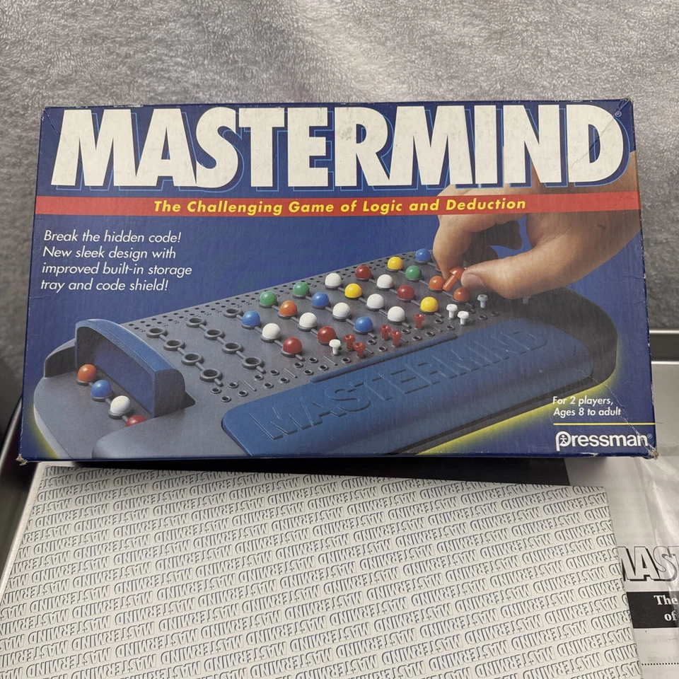 Mastermind Pressman 1996 Vintage Complete Strategy Logic Game Retro 90s Edition - Image 3 of 4