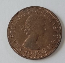 1962 Great Britain One Penny, Queen Elizabeth II 1892