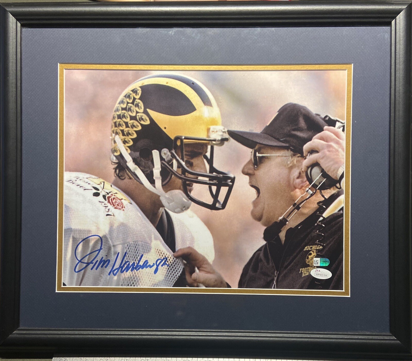 Jim Harbaugh Autographed Signed Michigan Wolverines - 11x14 Photo Frame- Football-JSA Auth 