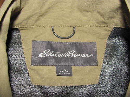 Eddie Bauer Tan Nylon Light Weight Mesh Lined Travel Vest Men's XL (H11) - Picture 4 of 6