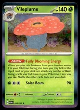 Vileplume 45/165 Pokemon Card Scarlet & Violet 151 Rare Holo 140 HP NM F31