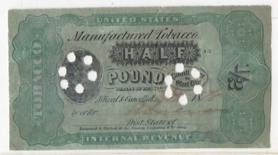 1878 US Taxpaid Revenues Tobacco