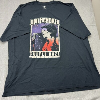 Jimi Hendrix Purple Haze T-Shirt Black Men's Size 4x