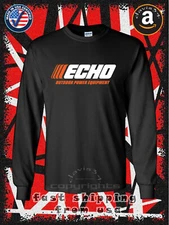 New Tee ECHO Power Equipment Logo Men's Long Sleeve T-Shirt American Davis3