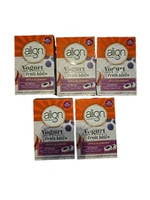 5 Pack Probiotic Fruit Bites Align Yogurt Coated Apple Blueberry Exp 12/25