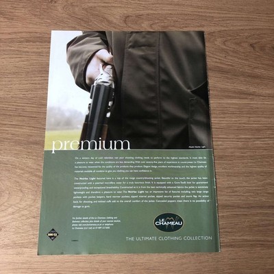 GUNS82 MAGAZINWERBUNG 12X9 LE CHAMEAU NOIRLAC LEICHTE JACKE