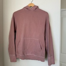 NSF Dusty Rose Pullover Hoodie Made in USA Premium Washed Sweatshirt Size Small