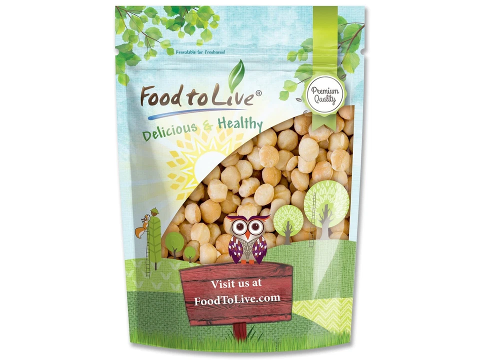 Nueces de macadamia tostadas secas con sal del Himalaya - veganas, ceto Foto 3 de 4