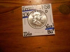 1958D silver Franklin Half Dollar BU+ BLAZER!!!! FBL!!!! LOOOOOOOOK!!!!!!