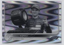 2022 Topps Chrome Formula 1 Black & White RayWave Refractor Lando Norris 17wc