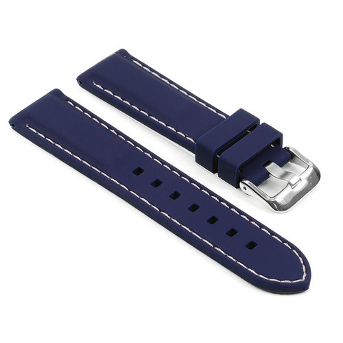 Cinturino di ricambio in silicone 18Mm/20Mm/22Mm/24Mm cinturino sportivo orologio nuovo - Foto 13 di 16