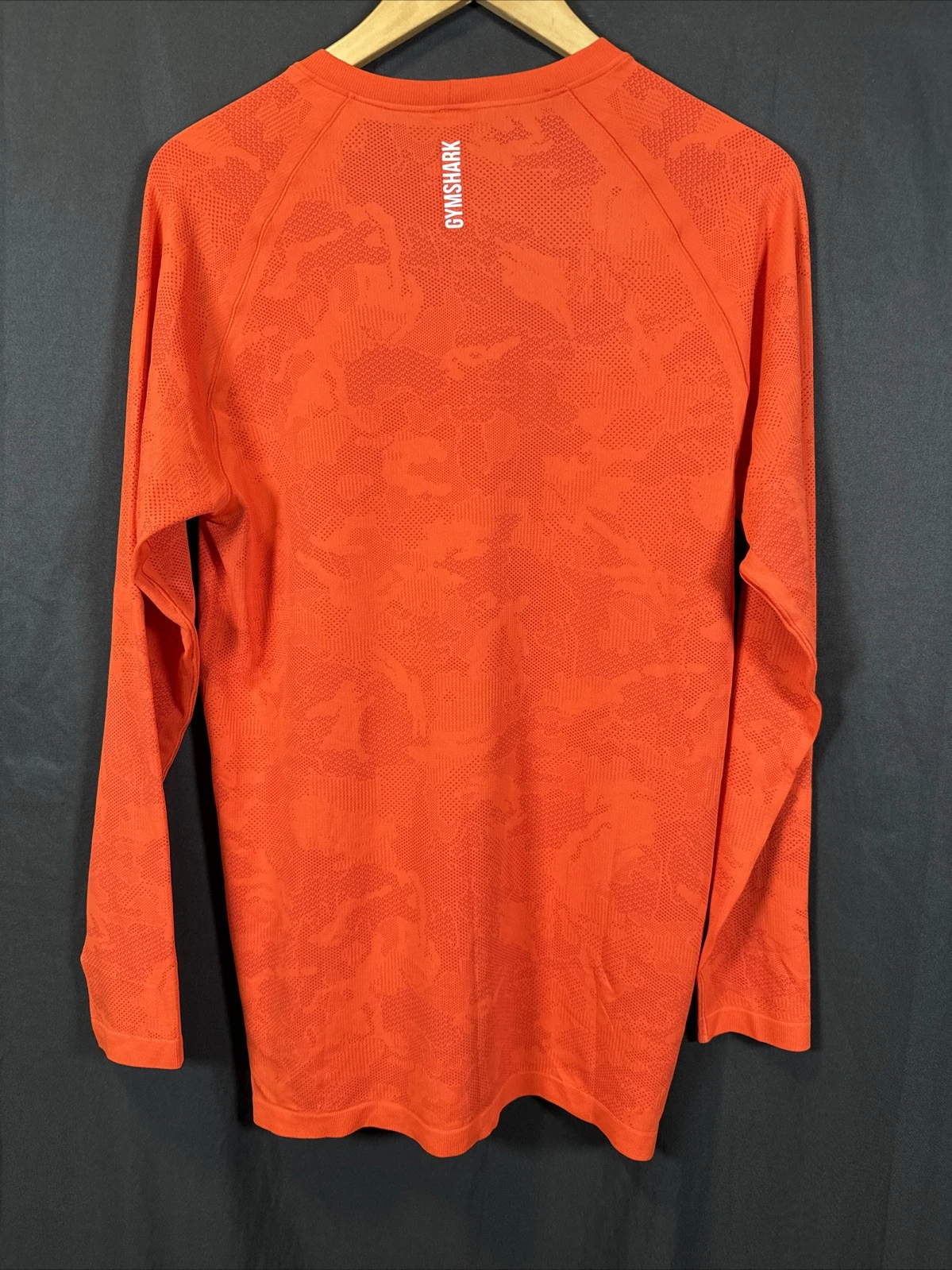 gymshark active long sleeve training geo seamless shirt