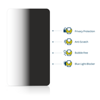 2X Blickschutz Folie FüR Unitech HT330 Displayschutz Privacy