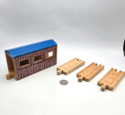 Thomas & Friends Wooden Railway Train Knapford Covered Bridge Tunnel Track Lot