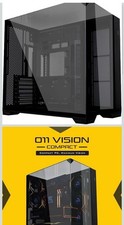Lian-Li O11 Vision Compact Tempered Glass ATX Mid Tower Computer Case, Black