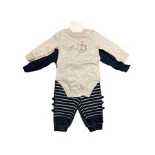 Carter's Baby  Toddler Boy's 4-Piece Long Sleeve Bodysuit  Legging Set Grey