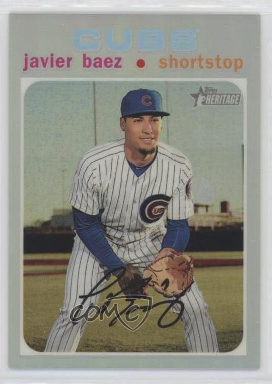 2020 Topps Heritage Chrome Refractor 515/571 Javier Baez #THC-142 fm0
