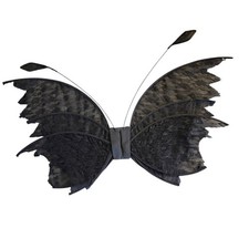 Black Lace Butterfly Fairy Wings New