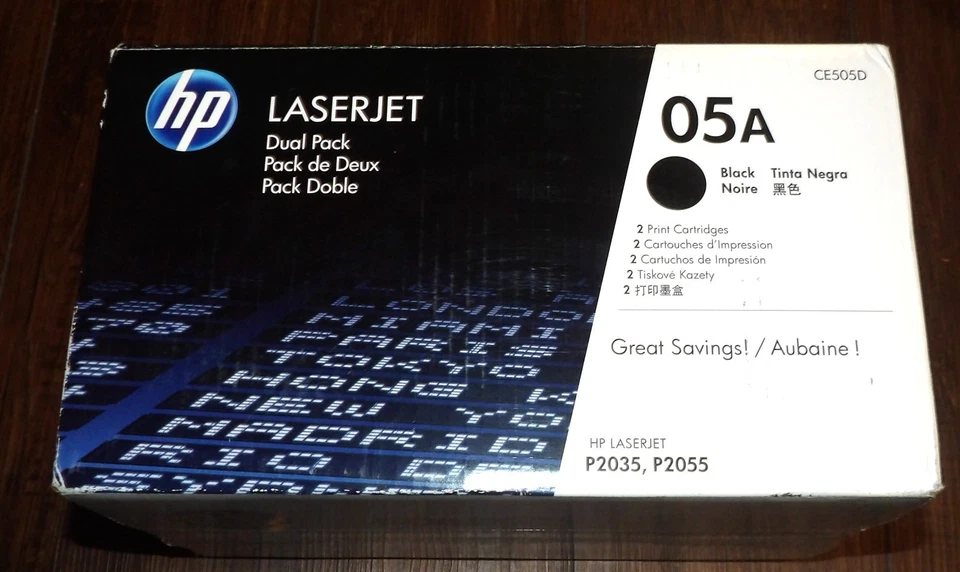 2件装正品惠普CE505A 05A原装碳粉盒黑色全新开盒 — 第 2/3 张图片