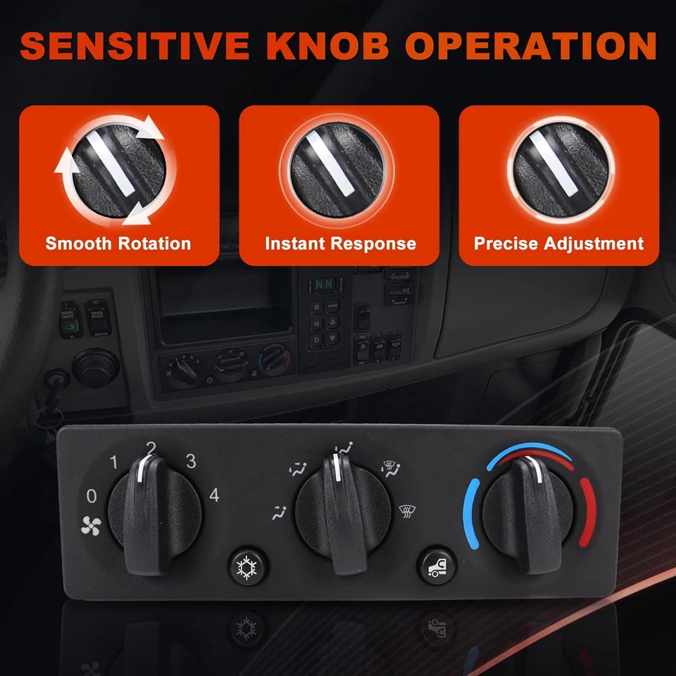 HVAC A/C Heater Climate Control Module Panel Switch For Peterbilt Truck Q21-6119 - Image 4 of 4