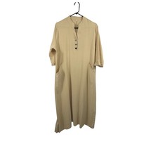 Women’s Beige Button Front Maxi Dress Size 2XL
