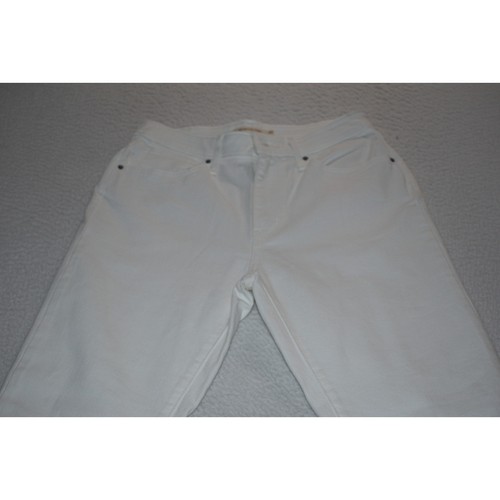 Jeans skinny donna Levis 721 vita alta taglia 30 x 31 cotone vita alta bianco - Foto 2 di 13