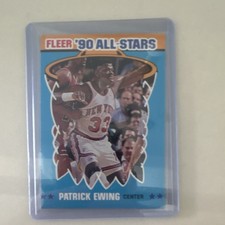 1990-91 Fleer All-Stars Patrick Ewing #12 New York Knicks Basketball