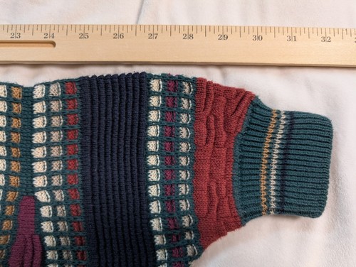 Vintage Cotton Traders Multicolor Coogi/Cosby Style Sweater Mens L Y2K 90s - Picture 8 of 9