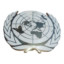 UN Barett Abzeichen United Nations Peacekeeper Military Insignia Peace...