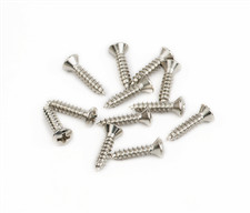 Fender Pickguard/Vintage Bridge Cover Screws, Sheet Metal, 4 X 1/2", Oval Head