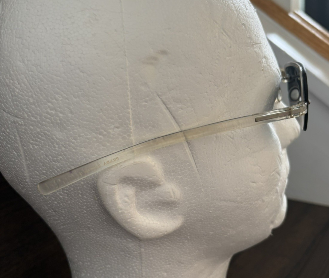 Prada VINTAGE Rimless Rectangular Sunglasses SPR1… - image 2