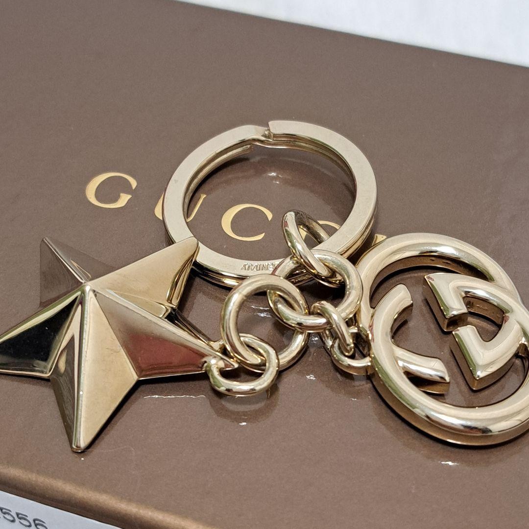 rare Gucci key chain ring interlocking metal fitt… - image 5