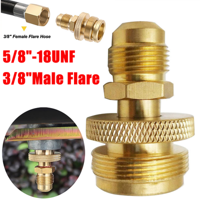 #ad 1LB Propane Tank Cansiter Regulator Adapter Connect to 3 8quot;Male Flare 5 8quot; 18UNF $10.48
