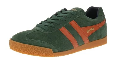 Gola Harrier Suede - Herren Sneaker - Evergreen-Moody-Orange-Navy