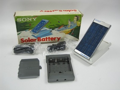 Vintage Sony Solar Battery BPT-36 portable solar charging unit for Walkman RARE